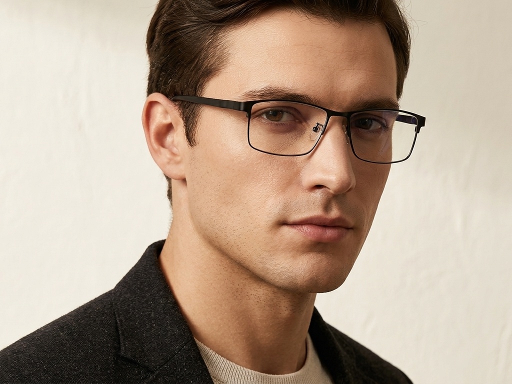BS423-0618_Black_Rectangular_Metal_Glasses-tryon_male
