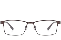 BS423-0620_Brown_Rectangular_Metal_Glasses-front