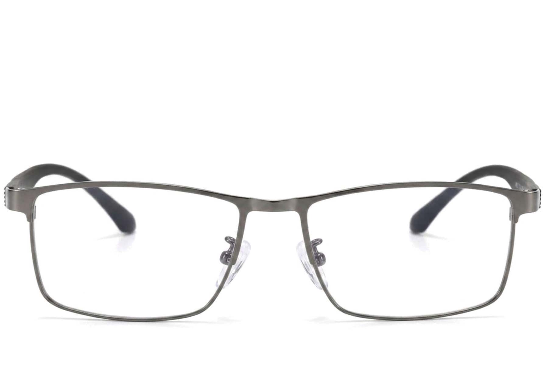 BS423-0622_Grey_Rectangular_Metal_Glasses-front