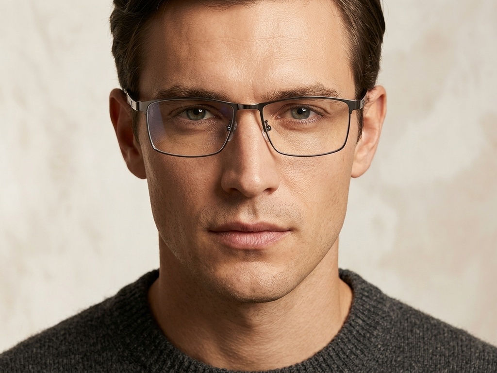BS423-0622_Grey_Rectangular_Metal_Glasses-tryon_male
