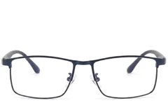 BS423-0623_Blue_Rectangular_Metal_Glasses-front