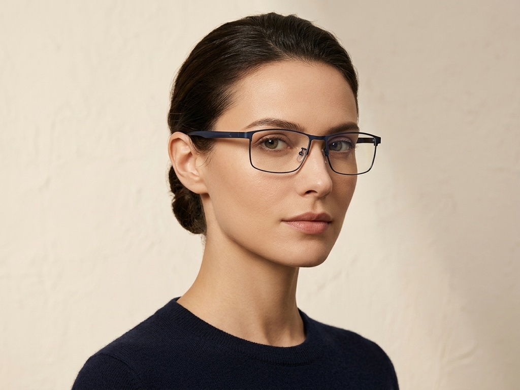 BS423-0623_Blue_Rectangular_Metal_Glasses-tryon_female