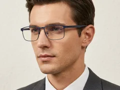 BS423-0623_Blue_Rectangular_Metal_Glasses-tryon_male