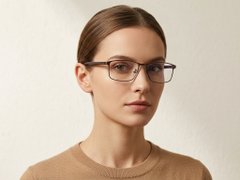 BS423-0624_Brown_Rectangular_Metal_Glasses-tryon_female