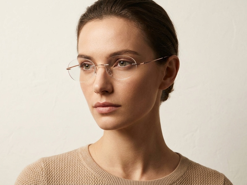 BS423-0628_Pink_Invisible_Titanium_Glasses-tryon_female