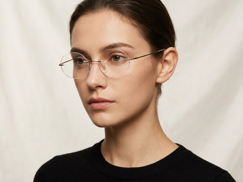 BS423-0629_Golden_Invisible_Titanium_Glasses-tryon_female