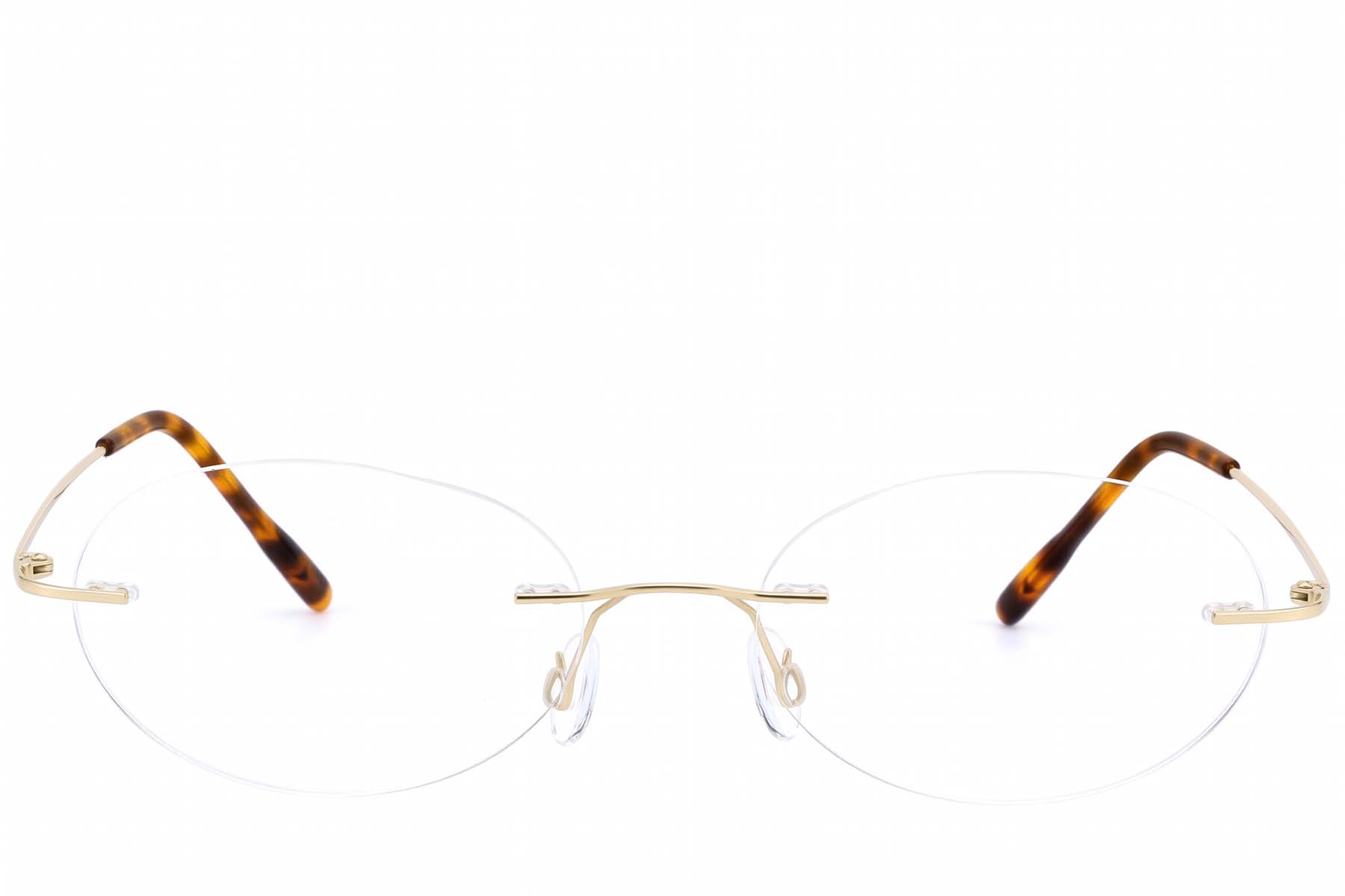 BS423-0630_Golden_Invisible_Titanium_Glasses-front