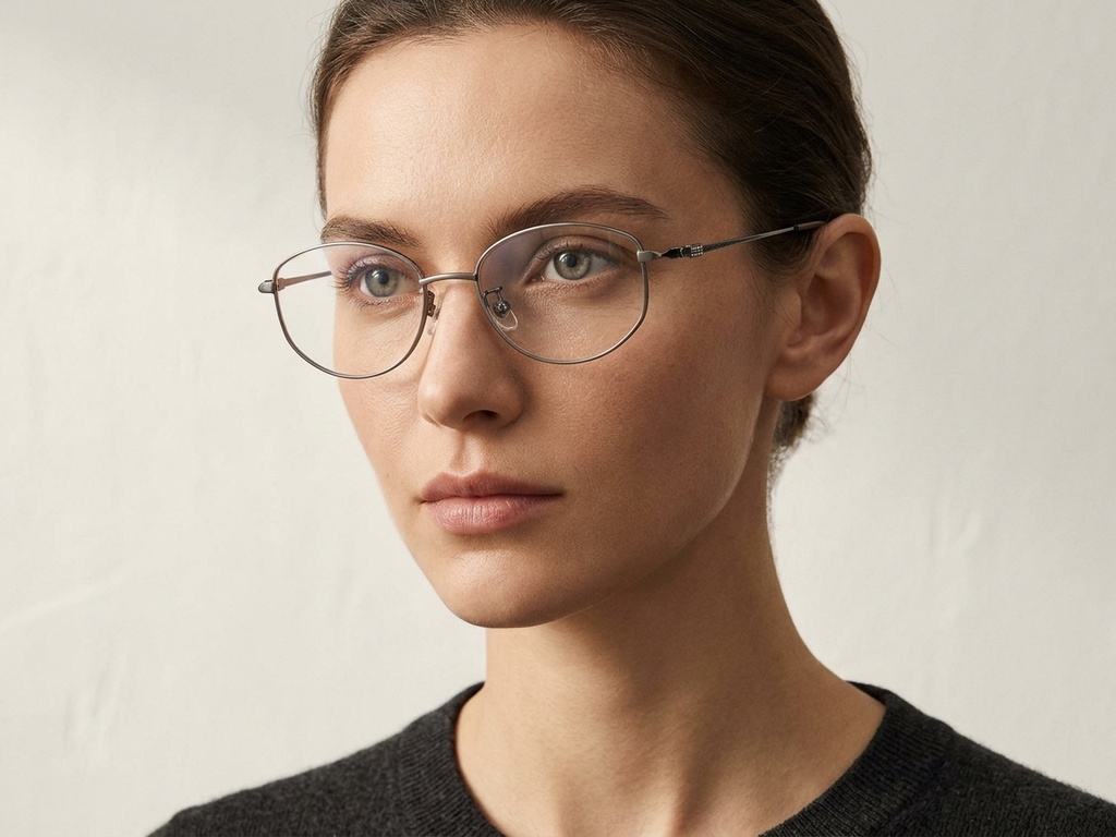 BS423-0631_Grey_Oval_Titanium_Glasses-tryon_female