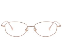 BS423-0632_Pink_Oval_Titanium_Glasses-front