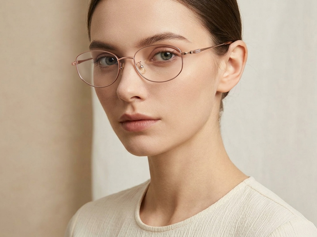BS423-0634_Golden_Oval_Titanium_Glasses-tryon_female