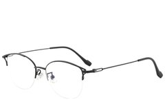 BS423-0636_Black_Semi-rimless_Titanium_Glasses_corner