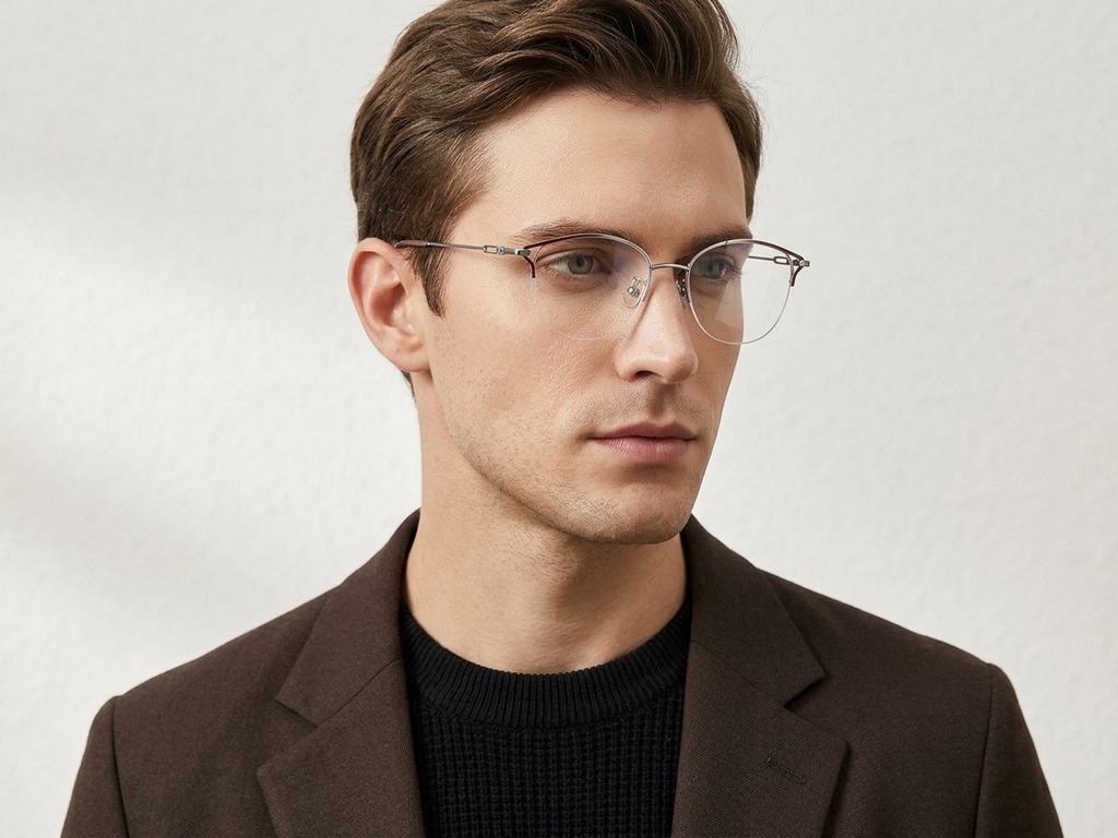 BS423-0638_Silver_Semi-rimless_Titanium_Glasses-tryon_male
