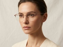BS423-0639_Pink_Semi-rimless_Titanium_Glasses-tryon_female