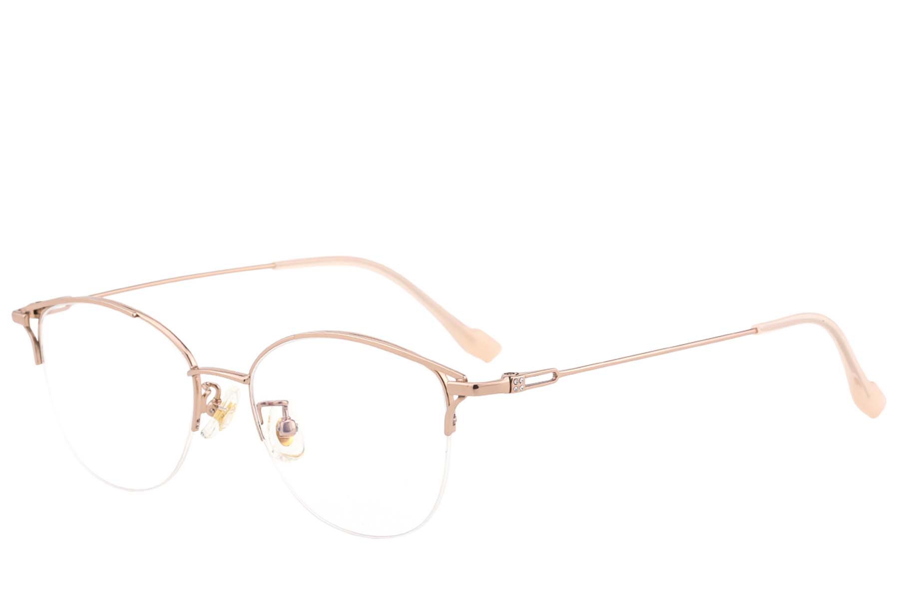 BS423-0639_Pink_Semi-rimless_Titanium_Glasses_corner