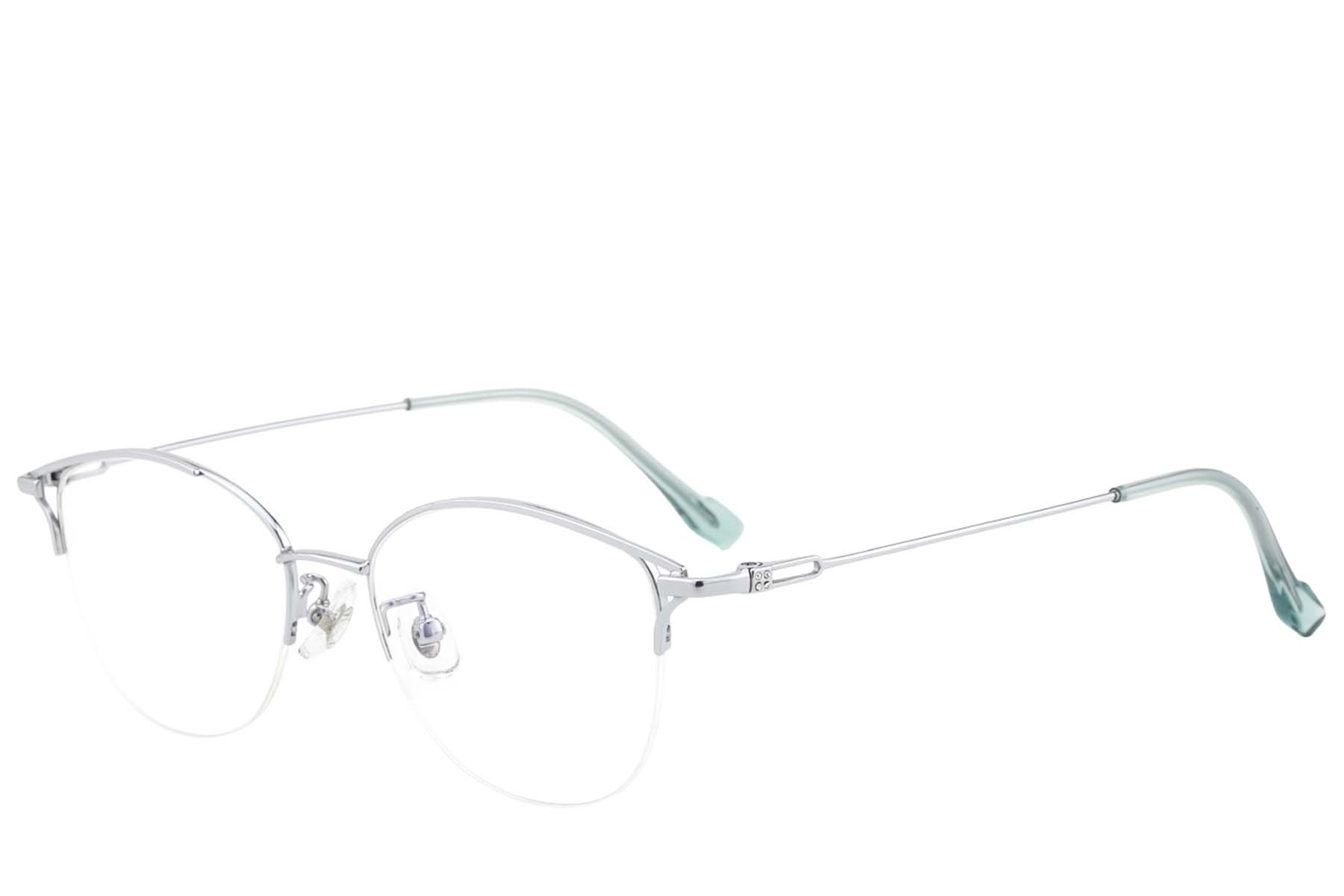BS423-0640_Silver_Semi-rimless_Titanium_Glasses_corner
