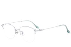 BS423-0640_Silver_Semi-rimless_Titanium_Glasses_corner