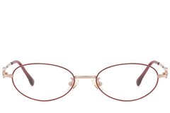 BS423-0641_Red_Oval_Titanium_Glasses-front