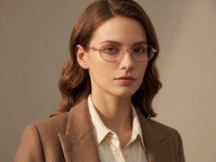 BS423-0641_Red_Oval_Titanium_Glasses-tryon_female