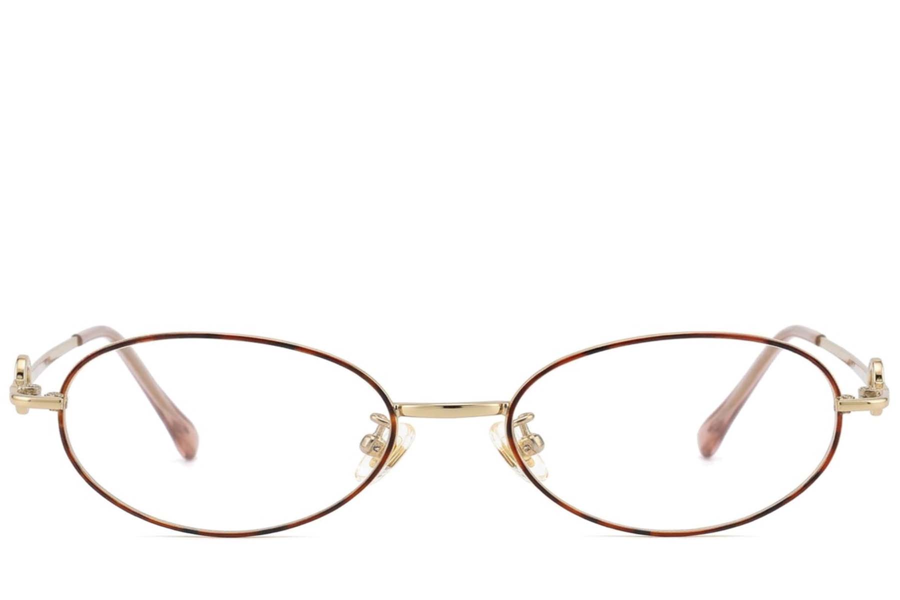 BS423-0643_Tortoiseshell_Oval_Titanium_Glasses-front