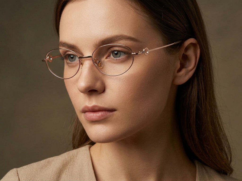 BS423-0644_Pink_Oval_Titanium_Glasses-tryon_female