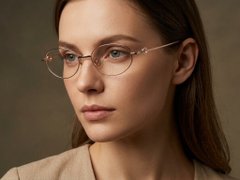 BS423-0644_Pink_Oval_Titanium_Glasses-tryon_female