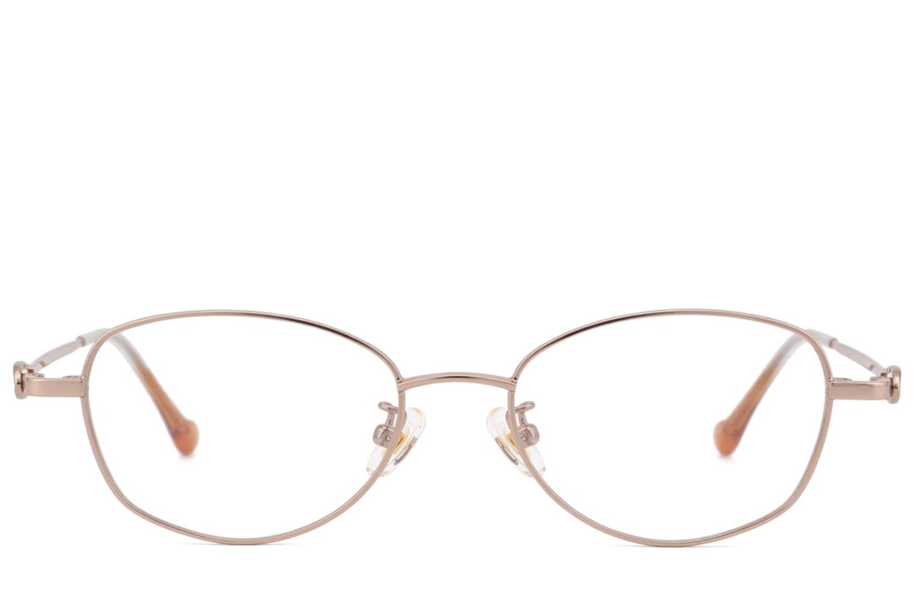BS423-0649_Golden_Oval_Titanium_Glasses-front
