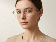 BS423-0649_Pink_Oval_Titanium_Glasses-tryon_female