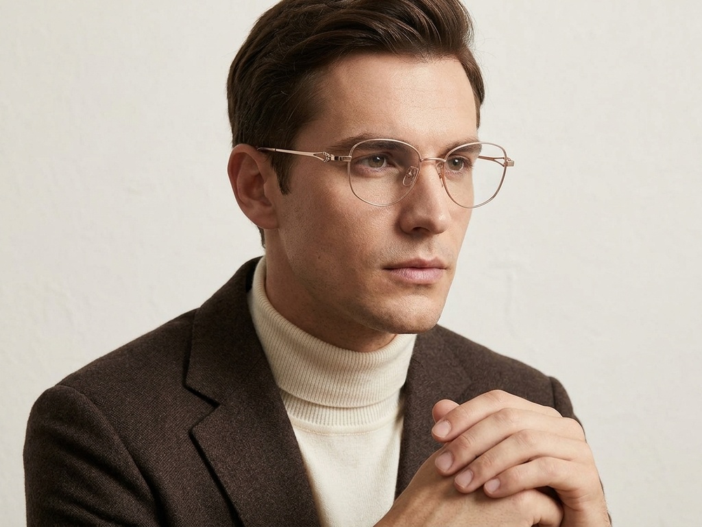 BS423-0649_Pink_Oval_Titanium_Glasses-tryon_male