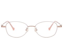 BS423-0650_Pink_Oval_Titanium_Glasses-front