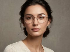 BS423-0650_Pink_Oval_Titanium_Glasses-tryon_female