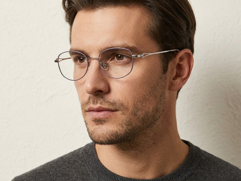 BS423-0651_Blue_Oval_Titanium_Glasses-tryon_male
