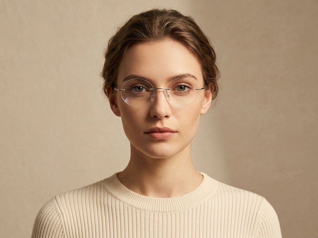 BS423-0652_Silver_Invisible_Titanium_Glasses-tryon_female