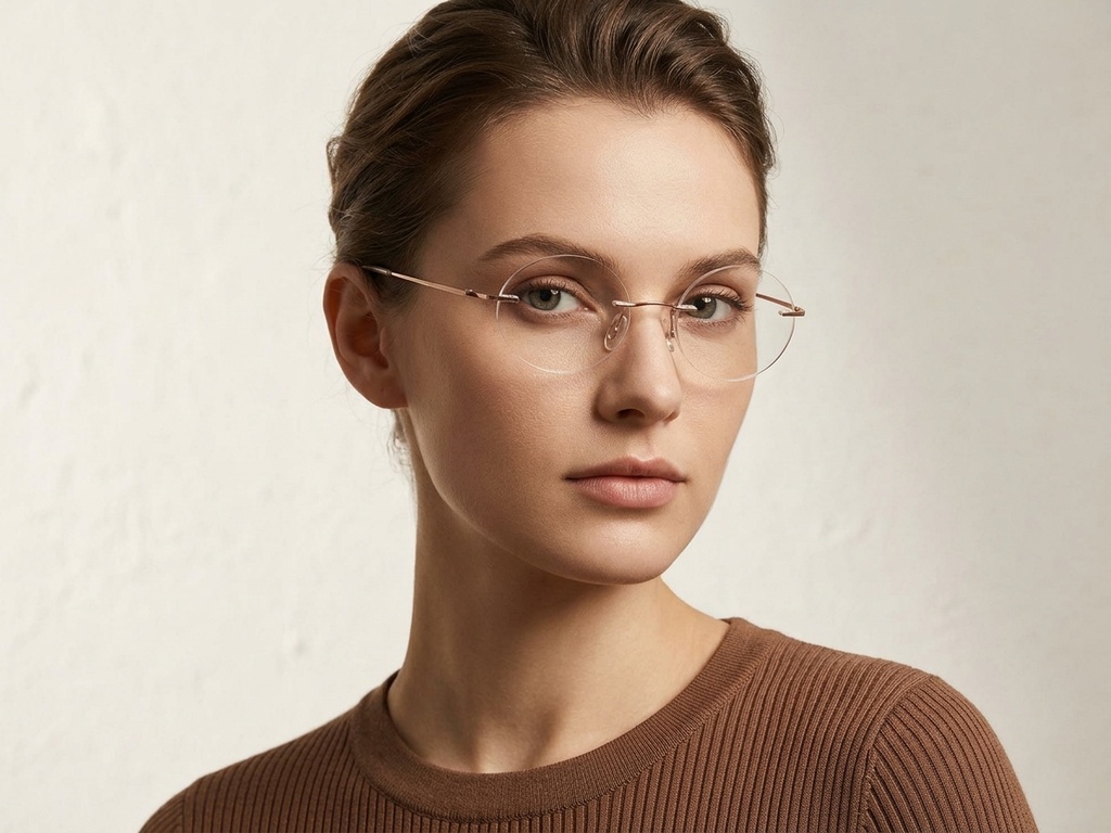 BS423-0654_Pink_Invisible_Titanium_Glasses-tryon_female