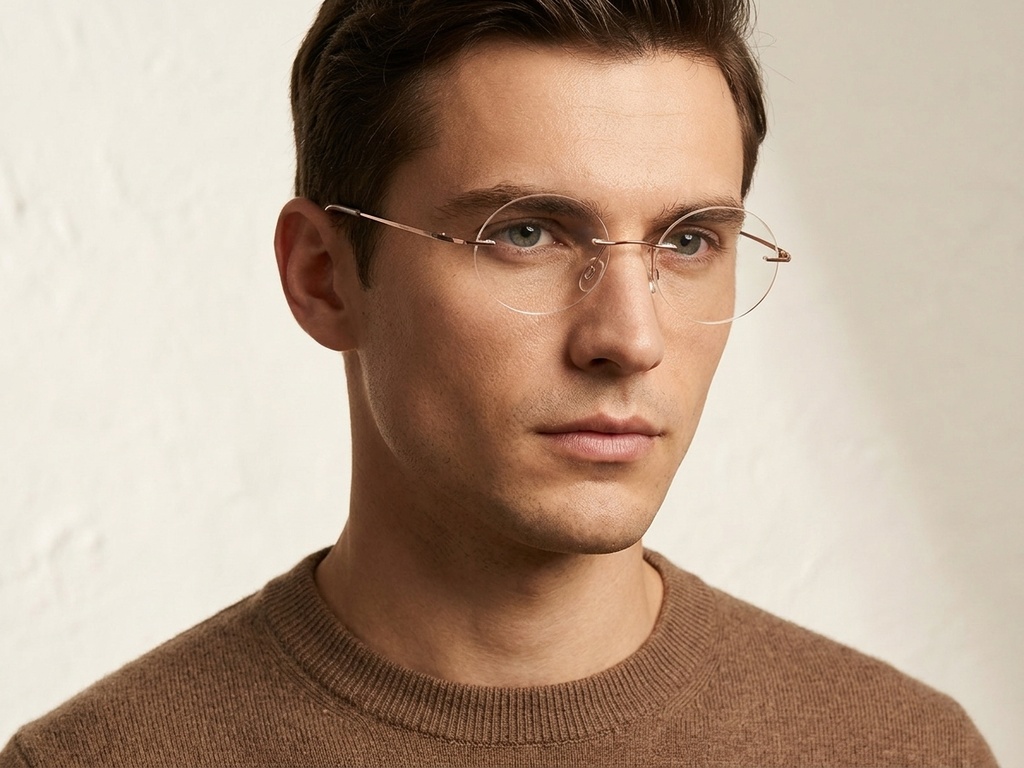 BS423-0654_Pink_Invisible_Titanium_Glasses-tryon_male