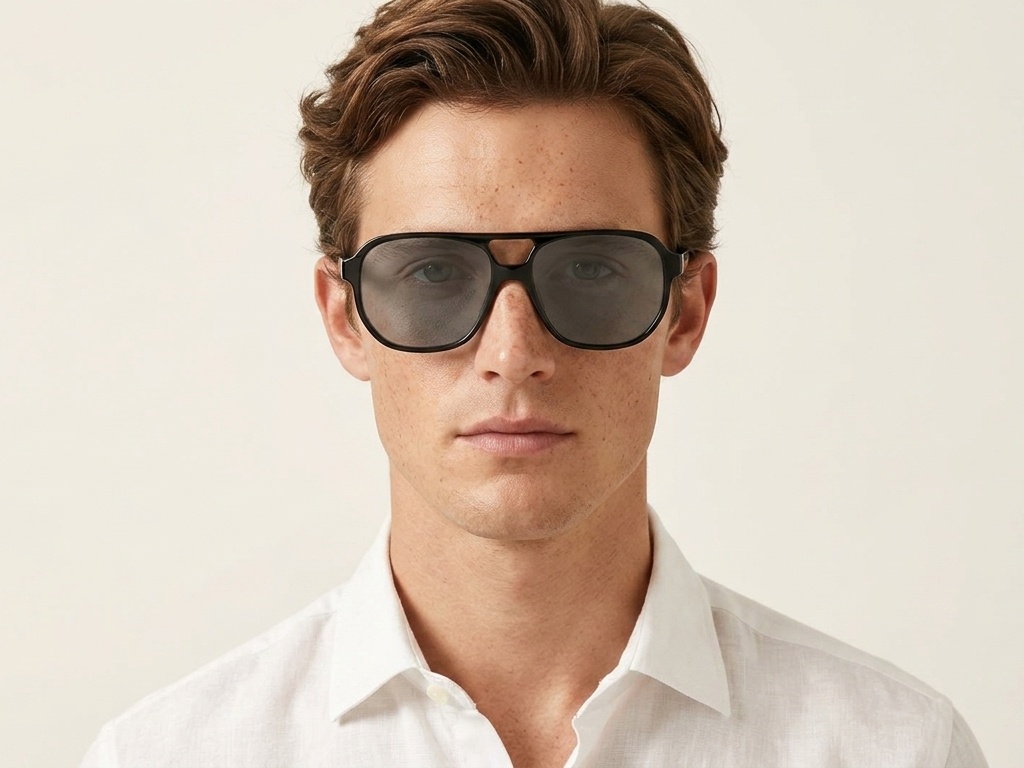 BS522-0205_Black_Aviator_Acetate_sunglasses-tryon_male