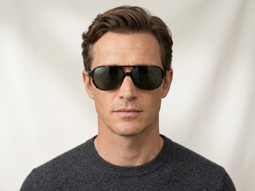 BS522-0208_Tortoiseshell_Aviator_Acetate_sunglasses_corner-tryon_male
