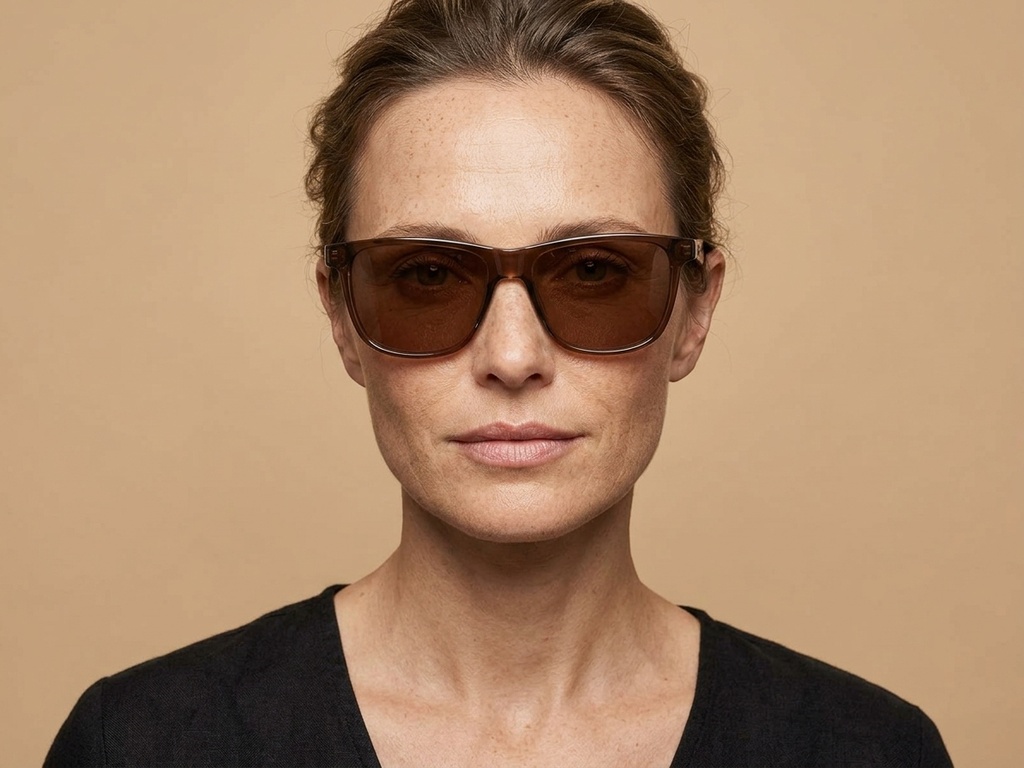 BS522-0215_Brown_Rectangular_Acetate_sunglasses-tryon_female