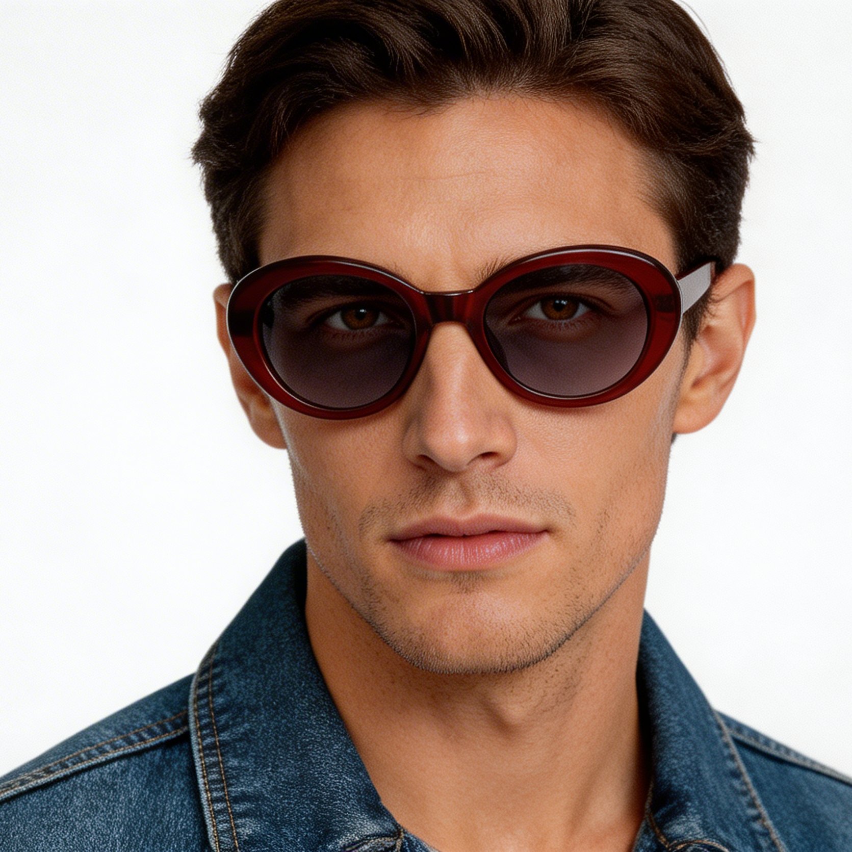 bs522-0268_red_oval_acetate_sunglasses_model