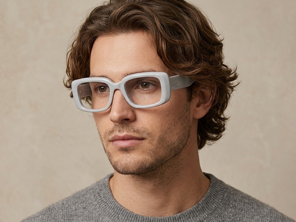 Vasos rectangulares de acetato gris #BS522-0285
