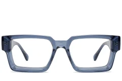 BS522-0300_Blue_Geometric_Acetate_Glasses_front