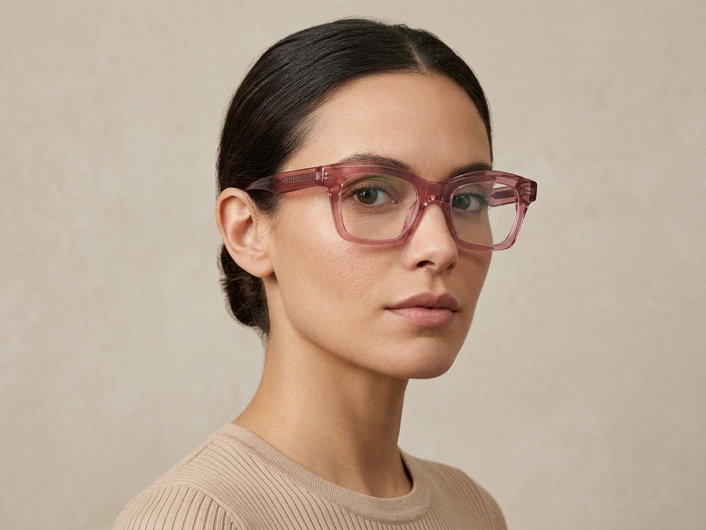Butterfly Pink Acetate Glasses #BS522-0311