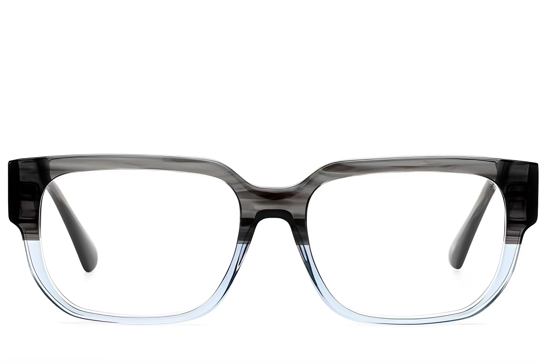 BS522-0324_Grey_Rectangular_Acetate_Glasses_front