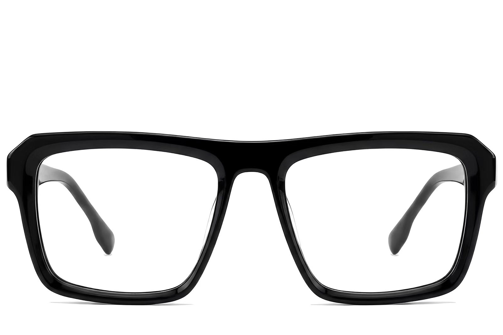 BS522-0332_Black_Aviator_Acetate_Glasses_front