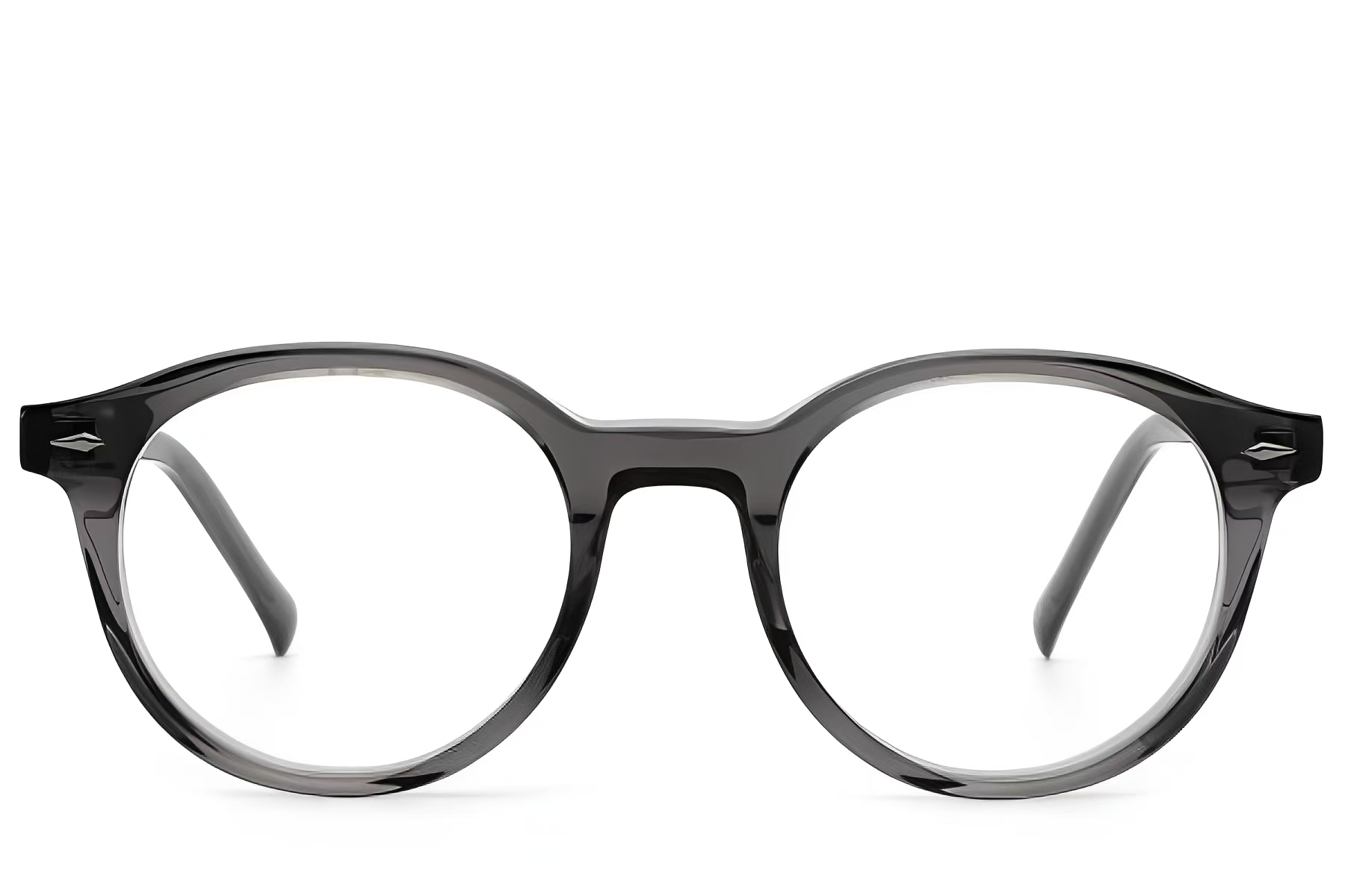 BS522-0345_Grey_Oval_Acetate_Glasses_front