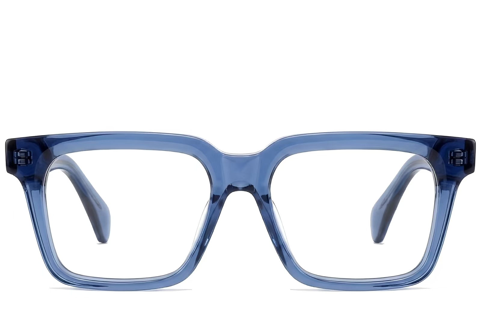 BS522-0354_Blue_Rectangular_Acetate_Glasses_front