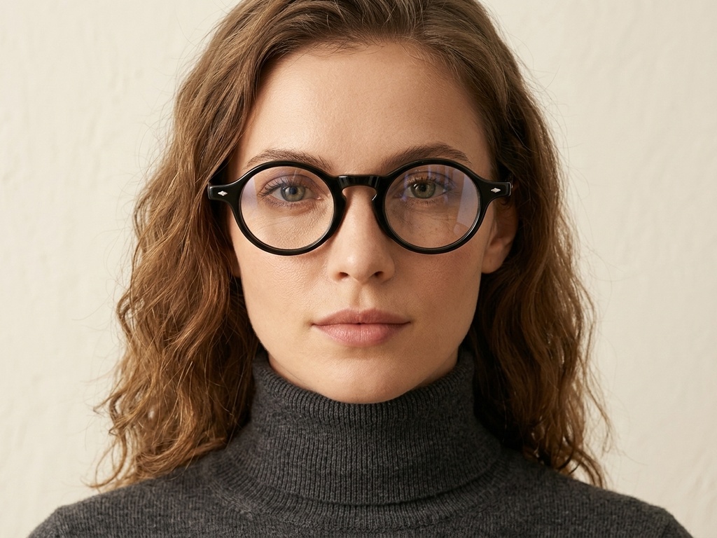 Bicchieri rotondi in acetato nero #BS522-0360