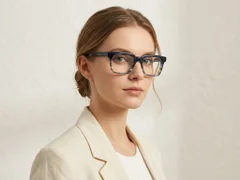 Rectangular Grey Acetate Glasses #BS522-0364