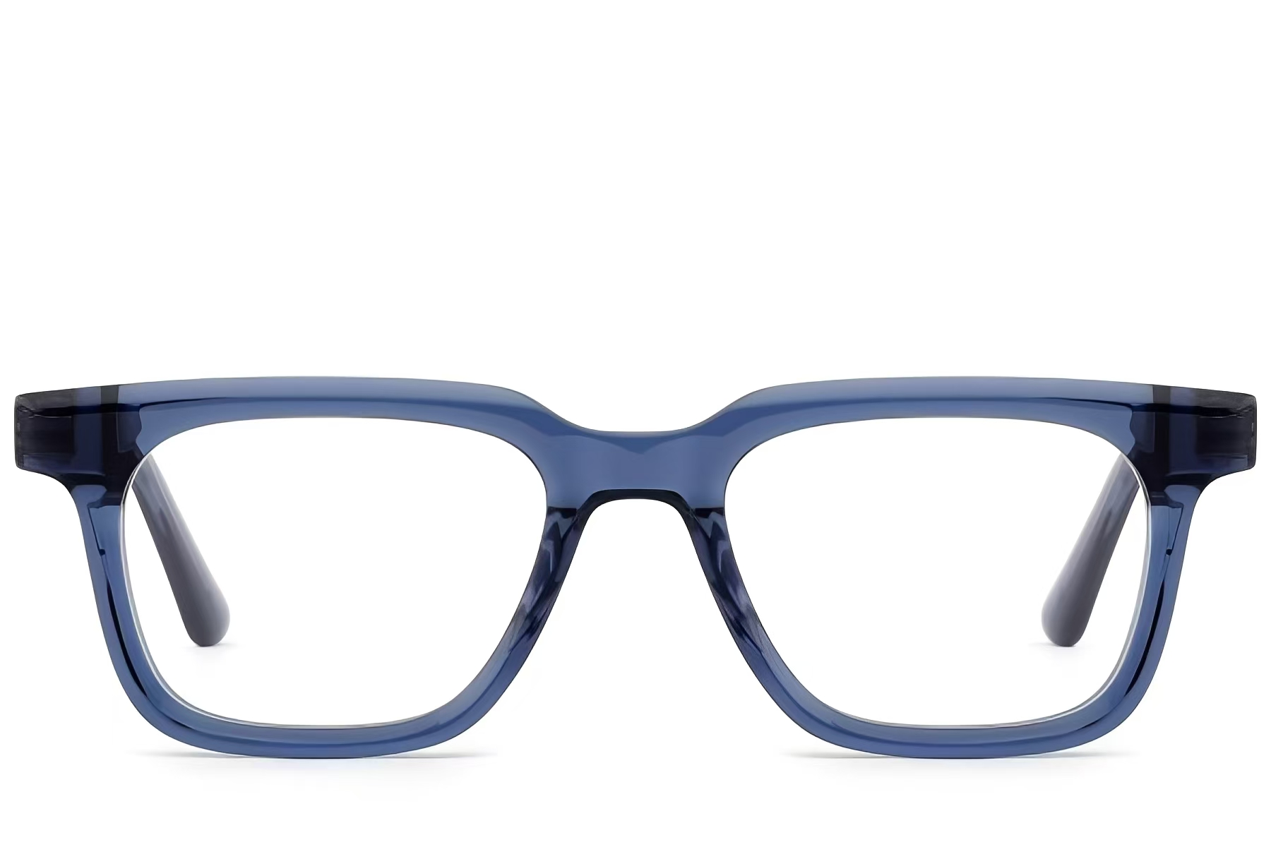 BS522-0365_Blue_Rectangular_Acetate_Glasses_front