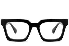 BS522-0373_Black_Rectangular_Acetate_Glasses_front