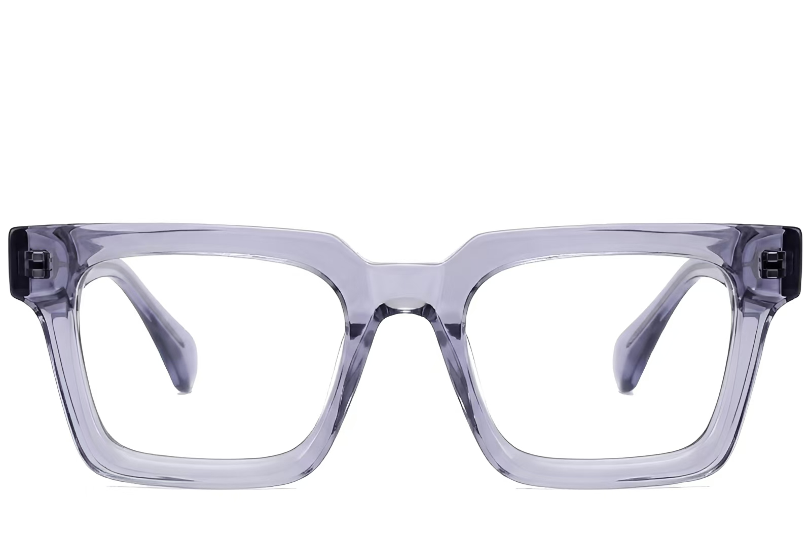 BS522-0374_Grey_Rectangular_Acetate_Glasses_front